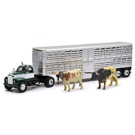 1/43 License Vintage Dairy Cow Chrome Trailer - Assorted