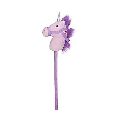 27 in Stick Horse w/ Sounds Plush Toy - Assorted