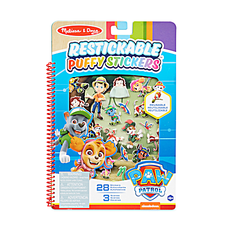 PAW Patrol Restickable Puffy Sticker Pad - Assorted
