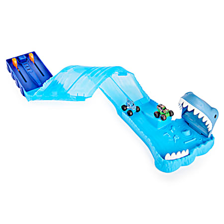 Monster Jam Mini Megalodon Race & Chomp Playset