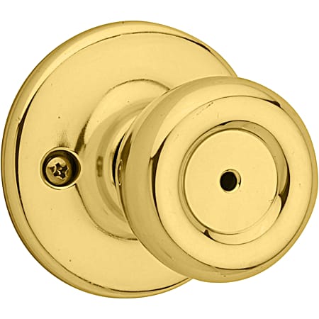 Tylo Bedroom/Bath Door Knob - Polished Brass