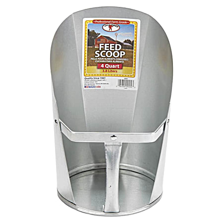 Little Giant 4 Qt. Galvanized Feed Scoop