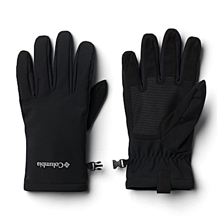 Columbia Men's Ascender II Black Softshell Tricot Lined Gloves