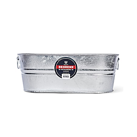5.5 gal Hot Dipped Steel Oval Tub