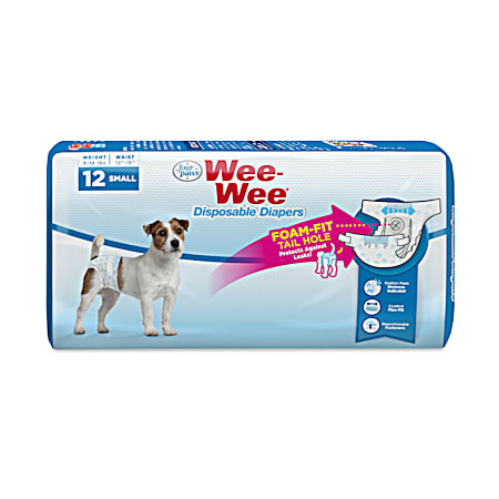 Wee-Wee Small Disposable Diapers - 12 Pk