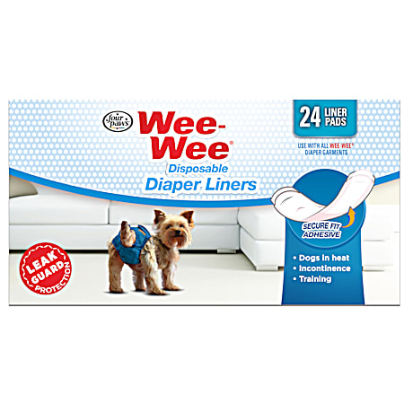 Wee-Wee Disposable Diaper Liners - 24 Pk