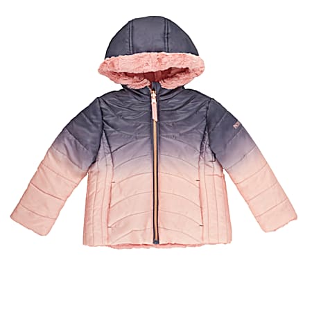 Toddler Girls' Reversible Quilted Puffer Jacket