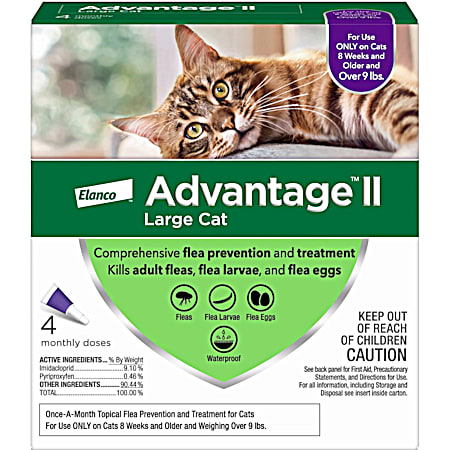 Advantage II Large Cats over 9 lbs Flea & Tick Control