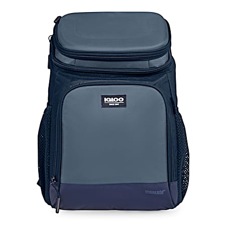 Blue 18-Can Evergreen Maxcold Hardtop Backpack Cooler