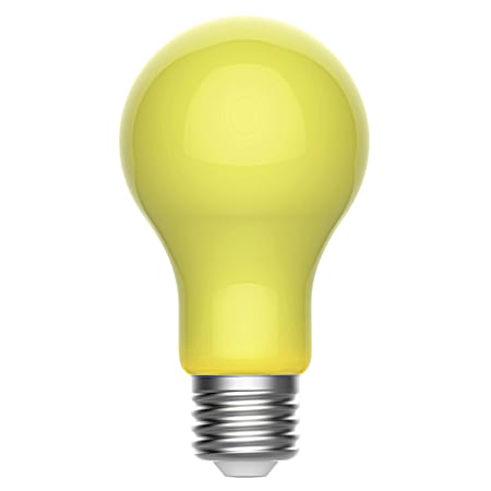 9W LED A19 Outdoor Yellow Bug Light Bulb - 1 Pk