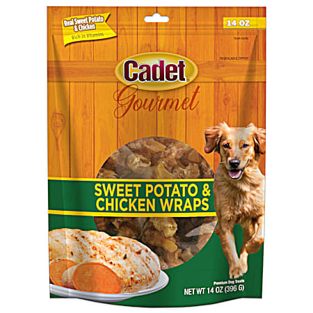 Sweet Potato & Chicken Wraps Dog Treats