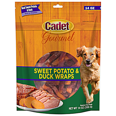Gourmet Sweet Potato & Duck Wraps Dog Treats