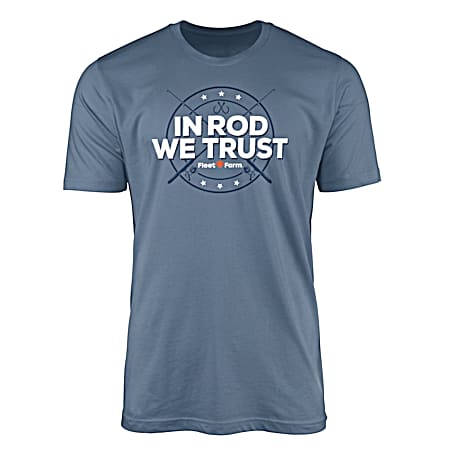 Men's Indigo Rod We Trust Short Sleeve Shirt
