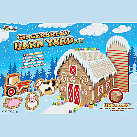 32 oz Gingerbread Barn Yard Kit