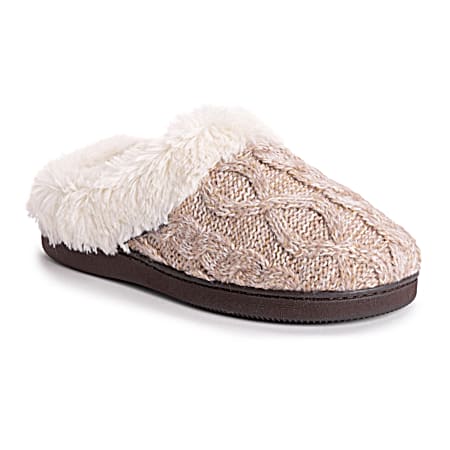 Ladies' Suzanne Fairy Dust/Ivory Clog Slippers
