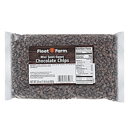 24 oz Mini Semi Sweet Chocolate Chips