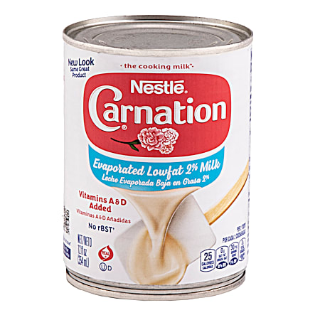 Evaporated Lowfat 2% Milk - 12 oz.