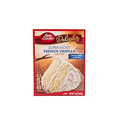Delights Super Moist 15.25 oz French Vanilla Cake Mix