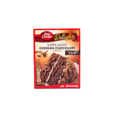 Delights Super Moist 15.25 oz German Chocolate Cake Mix