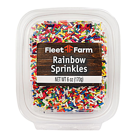 6 oz Rainbow Sprinkles