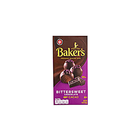 4 oz Bittersweet Chocolate Premium Baking Bar