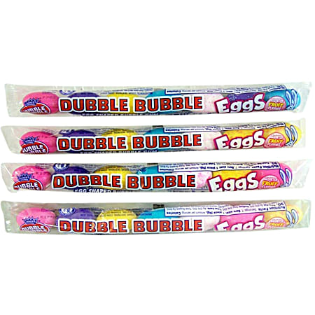 2.1 oz Dubble Bubble Gum Eggs Tube - 7 ct