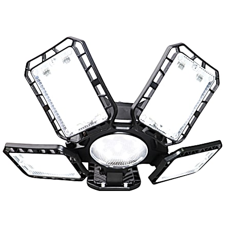 8000 Lumen Adjustable 5-Panel LED Garage Light