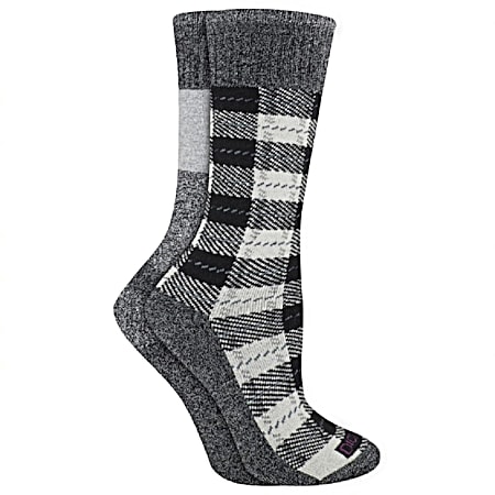 Ladies' Charcoal Fiber Thermal Crew Socks - Assorted, 2 Pk