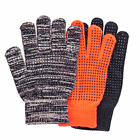 Adult Lightweight Stretch Gloves - 3 Pk Assorted