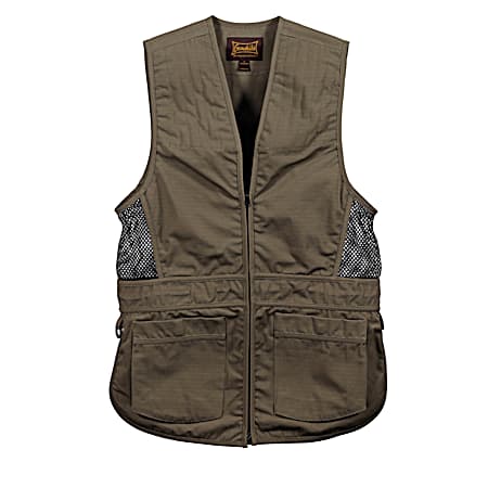 Men's Premium Khaki Full Zip Trap/Skeet Range Vest