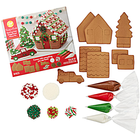 Ready to Build Giant Log Cabin Gingerbread House Kit