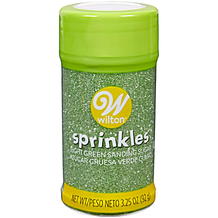 3.25 oz Light Green Sanding Sugar Sprinkles