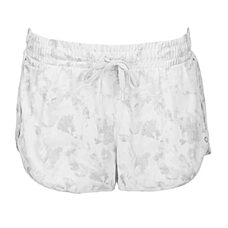Women's Printed Stretch Woven Running Shorts W/ Brief