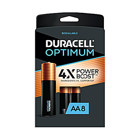 Optimum AA Alkaline Batteries - 8 Pk