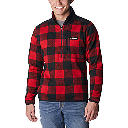 Men's Sweater Weather II Printed Half Zip Fleece Pullover