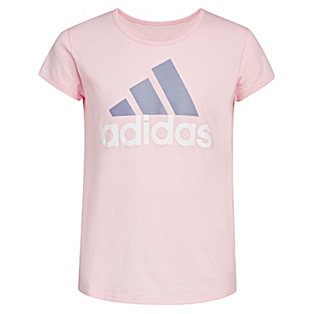 Girls' Pink Essential Short Sleeve Shirt