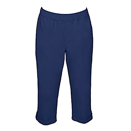 Women's Pull-On Cuffed Sheeting Capris