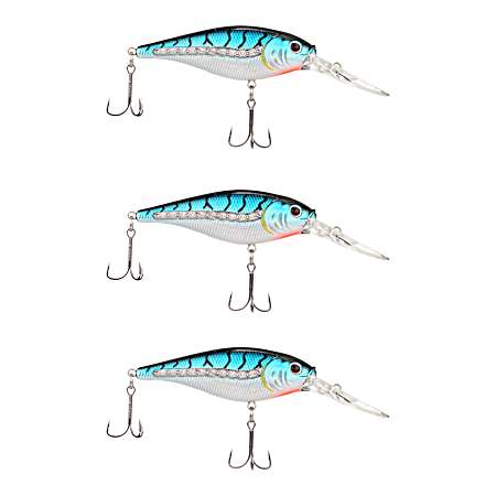 Blue Tiger Scented Flicker Shad Pro-Pack Crankbait - 3 Pk