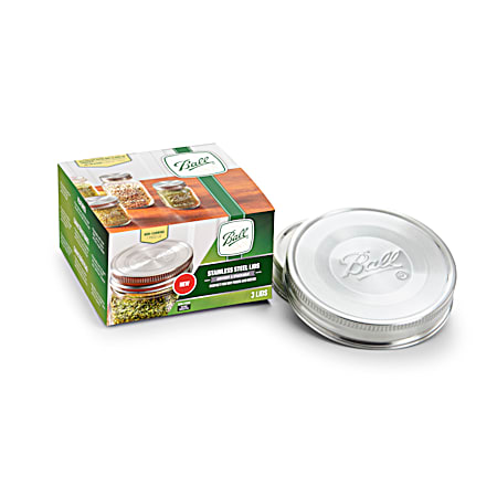 Wide Mouth Stainless Steel Lids - 3 Pk
