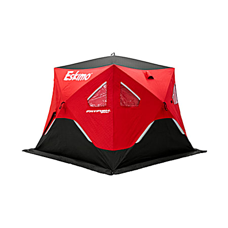 FatFish 949i Red/Black Insulated Pop-Up Ice Shelter