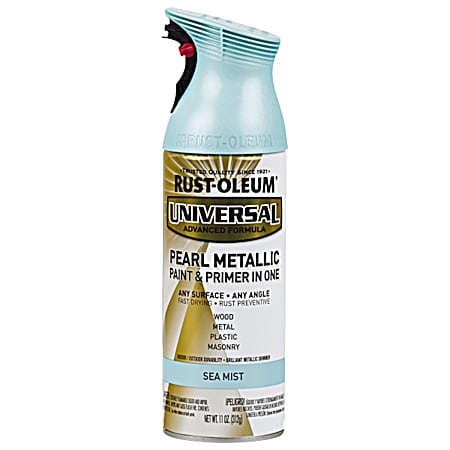 Universal Pearl Metallic 11 oz Sea Mist Paint & Primer Spray