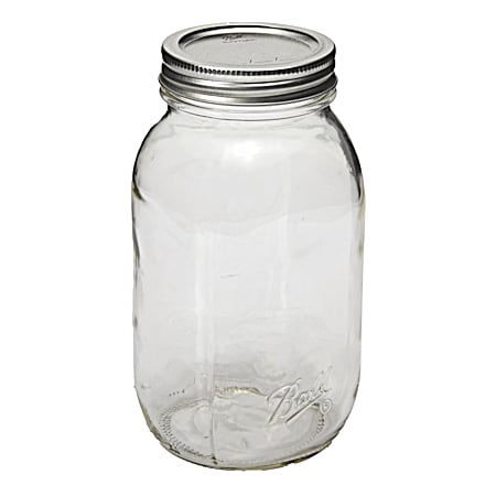 Quart Regular Mouth Smooth Sided Glass Canning Jar