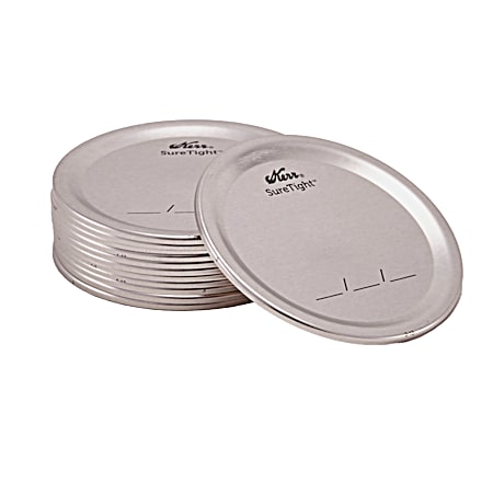 Wide Mouth Canning Jar Lids - 12 Pk