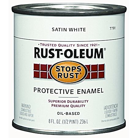 8 fl oz Stops Rust Satin Protective Enamel