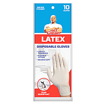 Disposable Latex Gloves - 10 Ct.
