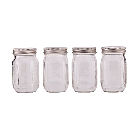 4 oz Mini Mouth Glass Canning Jar - 4 Pk