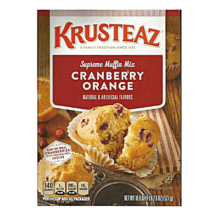 18.6 oz Cranberry Orange Supreme Muffin Mix