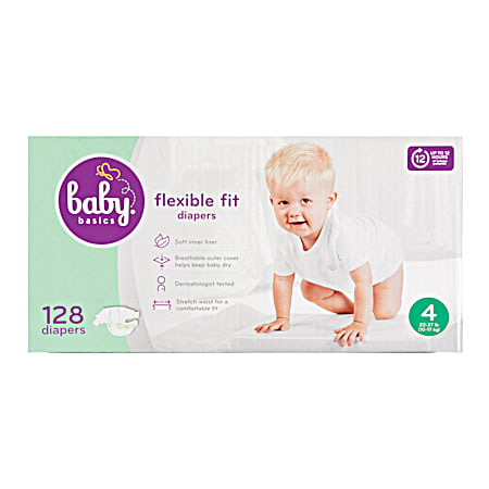 Flexible Fit Diapers - Size 4
