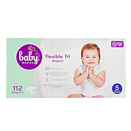 Flexible Fit Diapers - Size 5