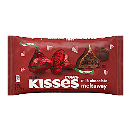 Kisses 9 oz Milk Chocolate Roses w/ Meltaway Center